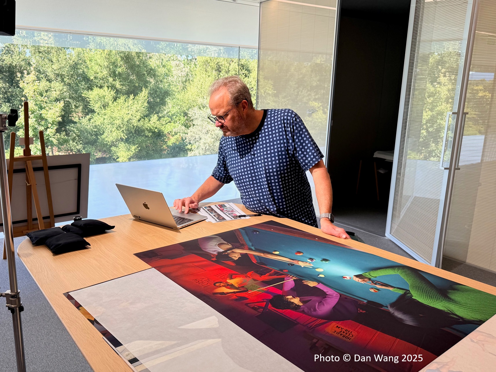 Photo of Paul M. Hubel working, copyright Dan Wang 2025